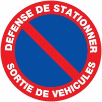 VINMER - Panneau de signalisation défense de stationner - 290 mm pvc rigide | PROLIANS