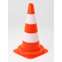 VINMER - Cône de signalisation pvc 2 bandes de peinture blanche (non rétroréfléchissantes) 75 cm 3,1 kg b 75 b | PROLIANS