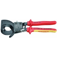 KNIPEX - Pince coupe-câble à cliquet isolé 1000 v 250 mm | PROLIANS