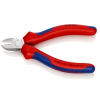 KNIPEX - Pince coupante de côté électromécanicien chromé 125 mm avec manche bimatière | PROLIANS