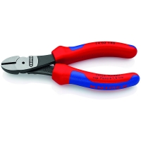 KNIPEX - Pince coupante de côté forte démultiplication 145 mm avec manche bimatière | PROLIANS