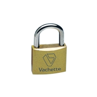 VACHETTE - Cadenas à clé 1322lgsent laiton - largeur du coffre : 30 mm - hauteur de l'anse : 30 mm | PROLIANS