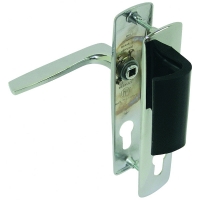 VACHETTE - Ensemble porte riv'junior p536 sur petite plaque (entraxe 165 mm) - fonction : clé i - Épaisseur de porte : 40 mm - section du carré : 70 mm - entraxe : 165 mm - chromé | PROLIANS