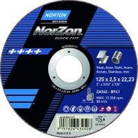 NORTON - Meule à tronçonner norzon - Ø 230 mm - Épaisseur 2 mm | PROLIANS