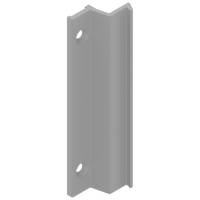 LA CROISEE DS - Gâche serrure applique pour coulissant aluminium 6150 - gris | PROLIANS
