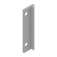LA CROISEE DS - Gâche serrure applique pour coulissant aluminium 6153 - hauteur : 70 mm - gris | PROLIANS