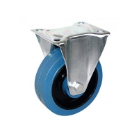 GUITEL - Roulette de manutention manuroll manulastic bleu - fixe - 250 kg - 160 x 42 mm | PROLIANS