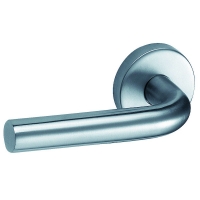 VACHETTE - Ensemble porte linox avec béquille - 40 mm - bec de cane - rosette inox | PROLIANS