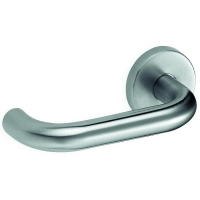 VACHETTE - Ensemble porte linox avec béquille - 40 mm - bec de cane - rosette inox | PROLIANS