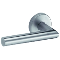 VACHETTE - Ensemble porte linox avec béquille - 40 mm - bec de cane - rosette inox | PROLIANS