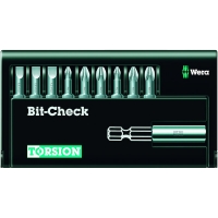 WERA WERK - Etui de 9 embouts de vissage bit-check plat pozidriv phillips | PROLIANS