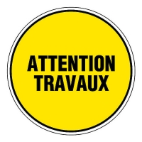 NOVAP - Panneau de signalisation attention travaux - 300 mm | PROLIANS