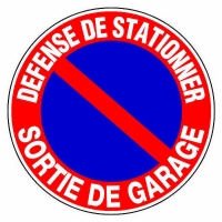 NOVAP - Panneau de signalisation défense de stationner sortie de garage - 300 mm | PROLIANS