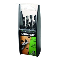 DIAGER - Coffret de 8 mèches à bois 3 pointes ref.917b | PROLIANS