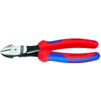 KNIPEX - Pince coupante de côté à forte démultiplication avec ressort d'ouverture - 185 mm avec manche bimatière | PROLIANS