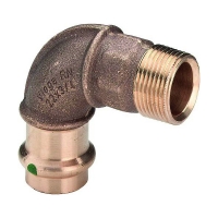 VIEGA - Coude bronze 90° mf à sertir 2214 - 1/2" - 14 mm | PROLIANS