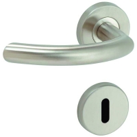 VACHETTE - Ensemble porte linox - 40 mm - bec de cane - rosette inox | PROLIANS