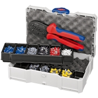 KNIPEX - Pince sertir avec assortiment de cosses pour embout de câbles 8 outils | PROLIANS