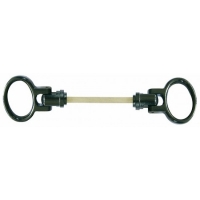 TORBEL INDUSTRIE - Boucle double pour porte, portail et grille - section du carré : 7 mm - longueur du carré : 80 mm - portée : double - pour épaisseur : 24 à 54 mm | PROLIANS