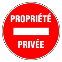 NOVAP - Panneau de signalisation propriété privée - 300 mm | PROLIANS