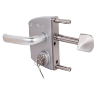 LOCINOX - Serrure pour portail coulissant lskz100u2 - argent - réversible | PROLIANS