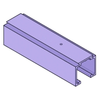 KRONA KOBLENZ - Rail pour porte suspendue charge max 40 kg 0400/1 - 4000 mm | PROLIANS