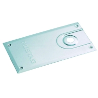 NORMBAU - Plaque de recouvrement pour pivot de sol  8660 et 9260 - inox brossé - 279 x 150 mm | PROLIANS