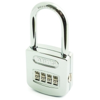 ABUS - Cadenas à combinaison 160 c/d hb50 chrome brillant - largeur du coffre : 50 mm - diamètre de l'anse : 7,5 mm - hauteur de l'anse : 50 mm | PROLIANS