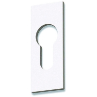 GOETTGENS - Rosace rectangulaire clé i d4015 - blanc - épaisseur : 3 mm | PROLIANS