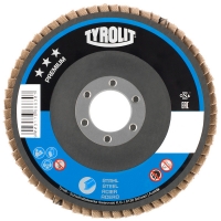 TYROLIT - Disque à lamelles premium 28a - Ø 125 mm - grain 60 | PROLIANS