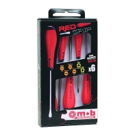 MOB - Jeu de 6 tournevis redgrip - fente & phillips® | PROLIANS