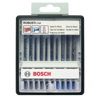 BOSCH - Coffret de 10 lames de scie sauteuse wood&metal expert robustline 2607010542 | PROLIANS