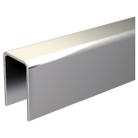 MANTION - Profil u 25x17 mm pour porte coulissante 1109 - guide déporté : non - longueur : 3000 mm | PROLIANS