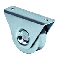 FRATELLI COMUNELLO - Galet sur support extérieur à gorge en v pour portail 325v - diamètre du galet : 78 mm - nombre de roulements : 1 | PROLIANS