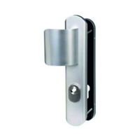 VACHETTE - Palière secumax one extérieure sur grande plaque (entraxe 195 mm) - Épaisseur de porte : 40 mm - section du carré : 70 mm - entraxe : 70 mm - argent | PROLIANS