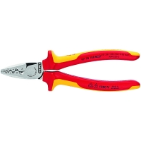 KNIPEX - Pince à sertir pour embouts - capacité : 0,25-16,0 mm² - isolé 1000v | PROLIANS