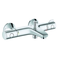 GROHE - Mitigeur de bain douche grohtherm 800 - finition : chromé - combiné de douche : non - longueur du bec : 168 mm | PROLIANS