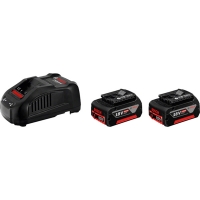 BOSCH - Pack starter set batterie 2x5,0ah + gal 1880 cv | PROLIANS