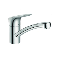 HANSGROHE - Mitigeur d'évier logis 120 eco c3 - finition : chromé - hauteur du bec : 116 mm - longueur du bec : 202 mm | PROLIANS