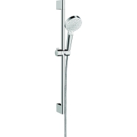 HANSGROHE - Set de douche crometta 1 jet avec barre unica'croma 65 cm blanc/chromé | PROLIANS