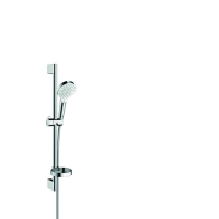 HANSGROHE - Combiné de douche crometta  vario / unica'croma - nombre de jets : 2 - finition : blanc chromé - porte savon : oui | PROLIANS