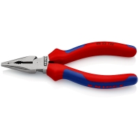 KNIPEX - Pince universelle bec demi rond avec manche bimatière - 145 mm | PROLIANS