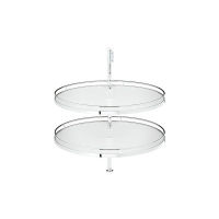 HAFELE - Ferrure pivotante pour meuble de cuisine 542.32 - 20 kg - chromé,fond blanc - d750 | PROLIANS