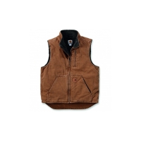 CARHARTT - Gilet sans manche marron mock neck vest v33 - s | PROLIANS