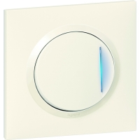 LEGRAND - Poussoir dooxie one - 6 a - blanc - voyant lumineux | PROLIANS