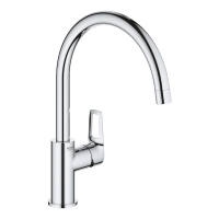 GROHE - Mitigeur d'évier bauloop - finition : chromé - hauteur du bec : 332 mm - longueur du bec : 227 mm | PROLIANS