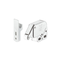 HAFELE - Loqueteau à ressort à billes mini-latch à visser - 34 x 27 mm - blanc | PROLIANS