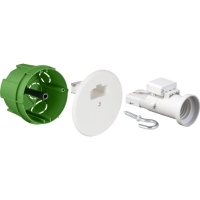 EUR'OHM - Kit boîte d'encastrement dcl 65 et douille e27 - profondeur de la boîte : 50 mm - conditionnement : 1 | PROLIANS