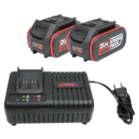 KRESS - Pack batteries et chargeur pour outillage électroportatif kad21 2x4ah | PROLIANS