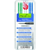 PICA MARKER - Mine de rechange application humide 3 bleues, 2 verts et 2 blancs | PROLIANS